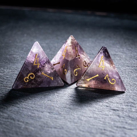 URWizards D&D Ametrine Stone Dice Set(Limited edition)