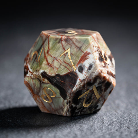 URWizards D&D Eye Agate Gemstone Engraved Dice Set(Limited edition)
