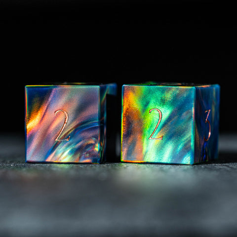 Aurora Opal D6 Dice