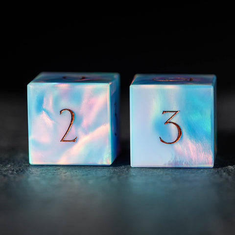 Aurora Opal D6 Dice