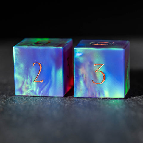 Aurora Opal D6 Dice