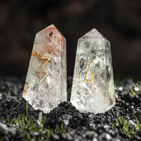 URWizards D&D Phantom Quartz Gemstone Dice Set Crystal Shape