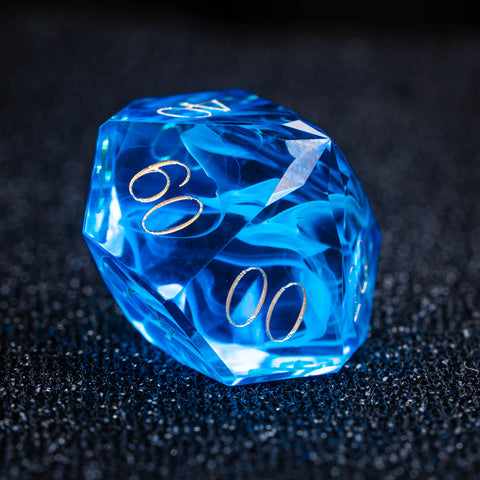 URWizards D&D Resin Rainbow Engraved Dice Set Multi-faceted Style