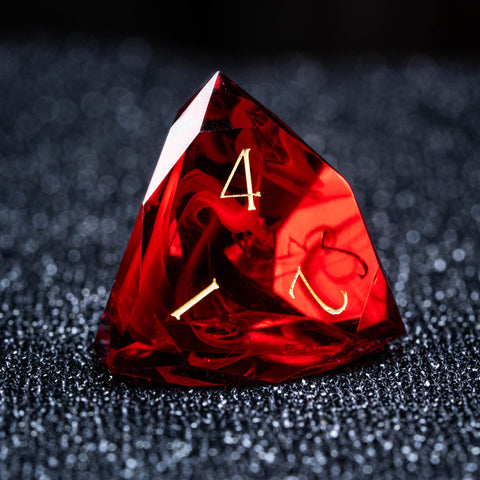 URWizards D&D Resin Rainbow Engraved Dice Set Multi-faceted Style