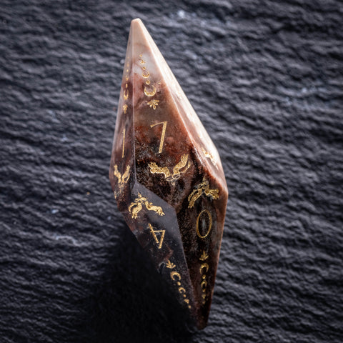 URWizards D&D Petrified Wood Set Crystal Shape Tarot Style