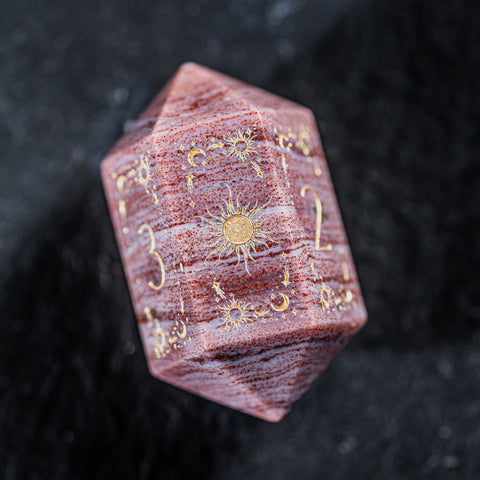 URWizards D&D Indian Aagte Set Crystal Shape Tarot Style