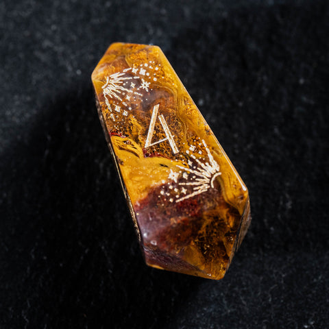 URWizards D&D Indian Aagte Set Crystal Shape Tarot Style