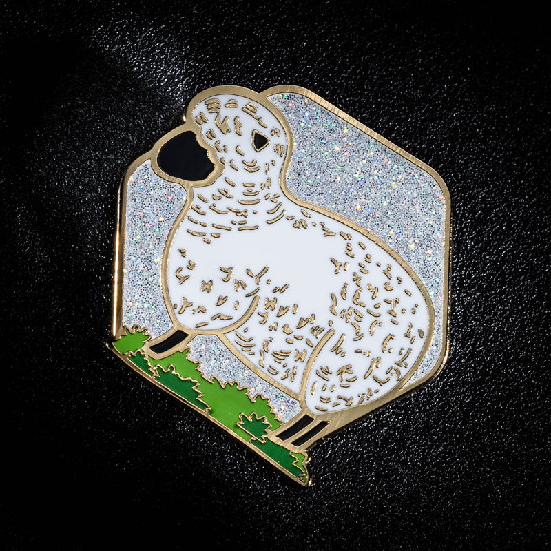 Kickstarter Mushroom/cheese/sheep Enamel Pin