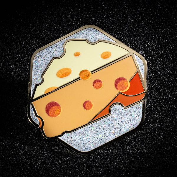 Kickstarter Mushroom/cheese/sheep Enamel Pin