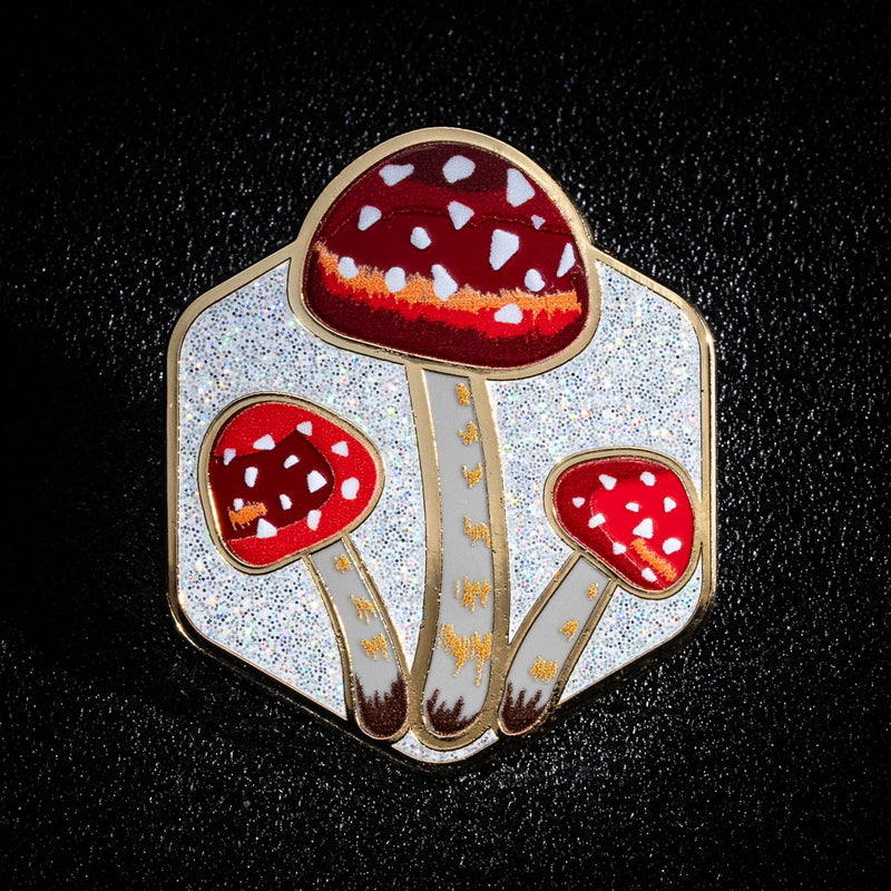 Kickstarter Mushroom/cheese/sheep Enamel Pin