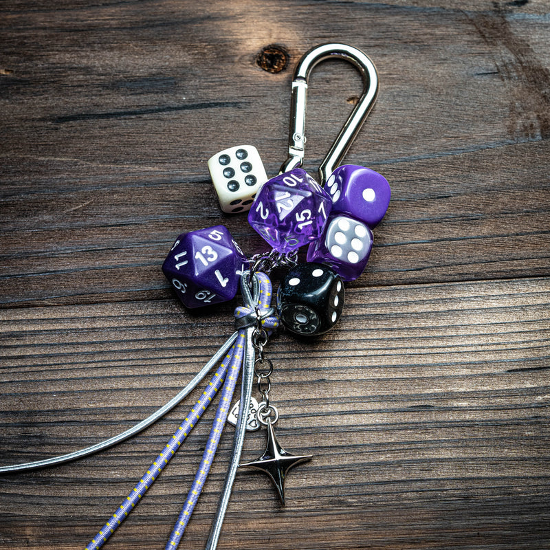 Handmade Game Dice Charm Keychain/Bag Accessory