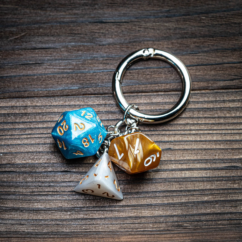 Handmade Game Dice Charm Keychain/Bag Accessory