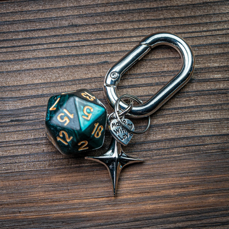 Handmade Game Dice Charm Keychain/Bag Accessory