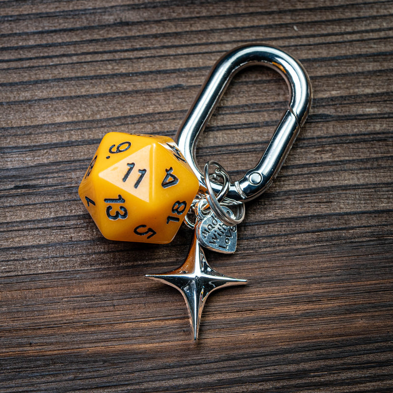 Handmade Game Dice Charm Keychain/Bag Accessory