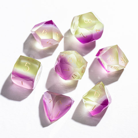 URWizards D&D Resin Grape Jelly Dice Set Multi-faceted Style