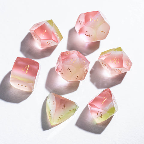 URWizards D&D Resin Guava Jelly Dice Set Multi-faceted Style
