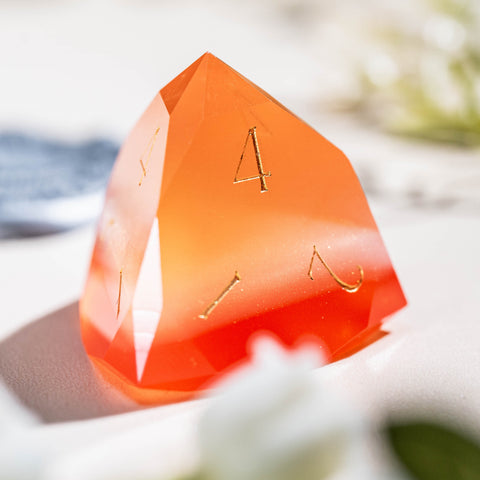 URWizards D&D Resin Orange Jelly Dice Set Multi-faceted Style