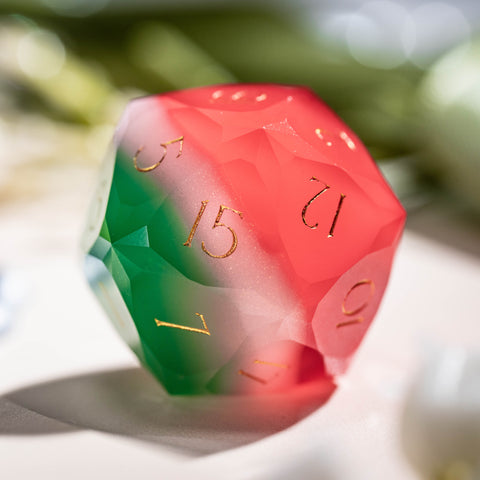 URWizards D&D Resin Watermelon Jelly Dice Set Multi-faceted Style