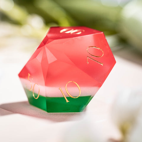 URWizards D&D Resin Watermelon Jelly Dice Set Multi-faceted Style