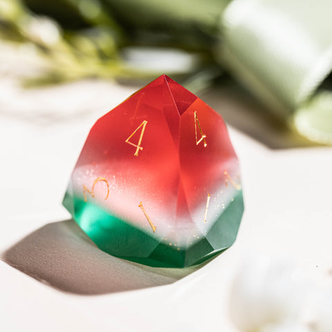 URWizards D&D Resin Watermelon Jelly Dice Set Multi-faceted Style
