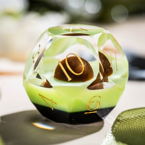 URWizards D&D Resin Avocado Dice Set Multi-faceted Style