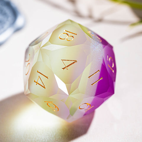 URWizards D&D Resin Grape Jelly Dice Set Multi-faceted Style