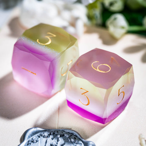 URWizards D&D Resin Grape Jelly Dice Set Multi-faceted Style