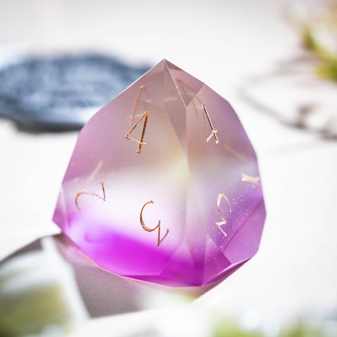URWizards D&D Resin Grape Jelly Dice Set Multi-faceted Style