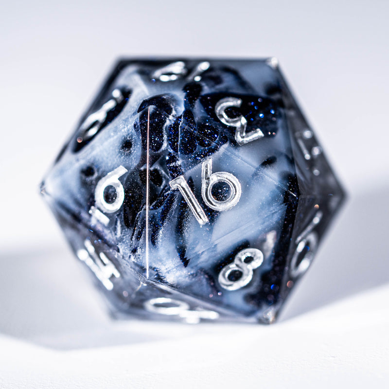 URWizards D&D Resin Engraved Dice Set Mysterious Glowing Moonlight