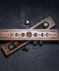 URWizards Engraved Walnut D&D Dice Box Moon Phases - Urwizards