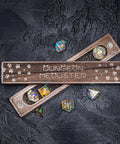 URWizards Engraved Walnut D&D Dice Box Dungeon Meowster - Urwizards