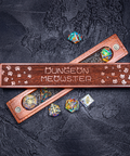 URWizards Engraved Padauk D&D Dice Box Dungeon Meowster - Urwizards