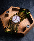 URWizards Walnut & Resin D&D Dice Box Gold Glitter - Urwizards