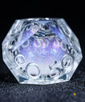 URWizards D&D Starry Liquid Heart Resin Engraved Dice Set Ice Cube - Urwizards