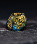 URWizards Dnd Engraved Labradorite Dice Set Cthulhu Style - Urwizards