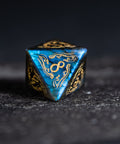 URWizards Dnd Engraved Labradorite Dice Set Cthulhu Style - Urwizards