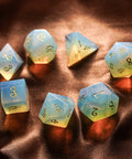 URWizards Dnd Opalite Gemstone Engraved Dice Set - Urwizards