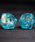 URWizards D&D Ocean Resin Engraved Dice Set YEET & F*CK - Urwizards