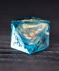 URWizards D&D Ocean Resin Engraved Dice Set YEET & F*CK - Urwizards