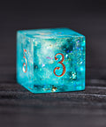URWizards D&D Ocean Resin Engraved Dice Set YEET & F*CK - Urwizards
