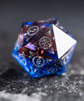 URWizards D&D Resin Dawn Glitter Engraved Dice Set Nordic Style - Urwizards