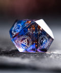 URWizards D&D Resin Dawn Glitter Engraved Dice Set Nordic Style - Urwizards