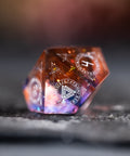 URWizards D&D Resin Dawn Glitter Engraved Dice Set Nordic Style - Urwizards