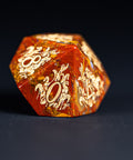 URWizards Dnd Engraved Indian Agate Dice Set Cthulhu Style - Urwizards