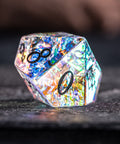 URWizards D&D Blast Prism Glass Engraved Dice Set YEET & F*CK - Urwizards