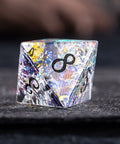 URWizards D&D Blast Prism Glass Engraved Dice Set YEET & F*CK - Urwizards