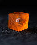 URWizards D&D Lava Glass Raised Dice Set Moon Star Style - Urwizards