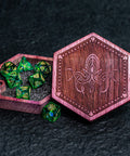 URWizards Engraved Purple Heart D&D Dice Box Cthulhu - Urwizards