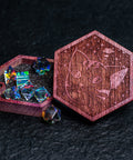 URWizards Engraved Purple Heart D&D Dice Box Meow - Urwizards
