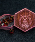 URWizards Engraved Purple Heart D&D Dice Box Druid - Urwizards
